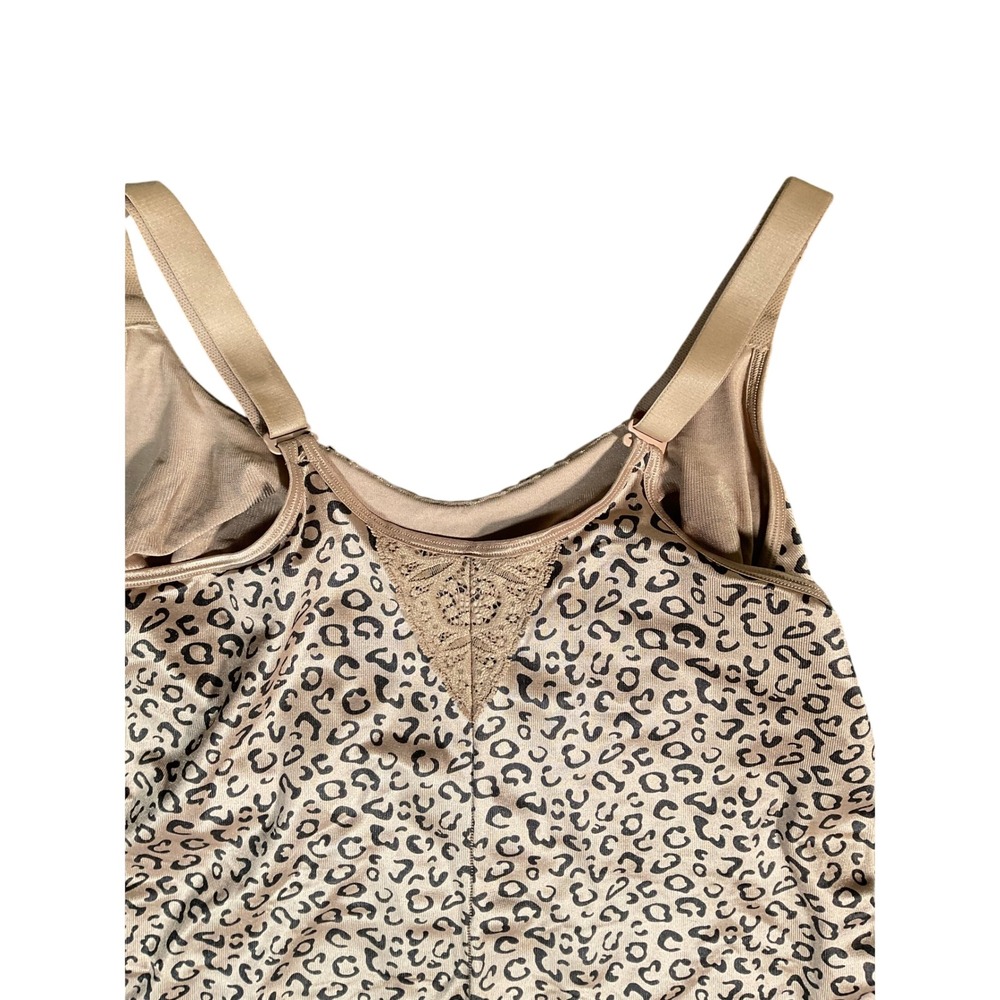 Ruby Ribbon Shapewear Cami Womens 44 Cheetah Fawn Lace Lift Luxe 3024 - Picture 4 of 4